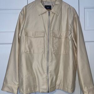 H&M White / Off-White / Cream colored trucker jacket